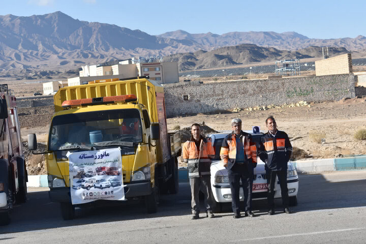 مانور طرح زمستانه در شهرستان بهاباد برگزار شد